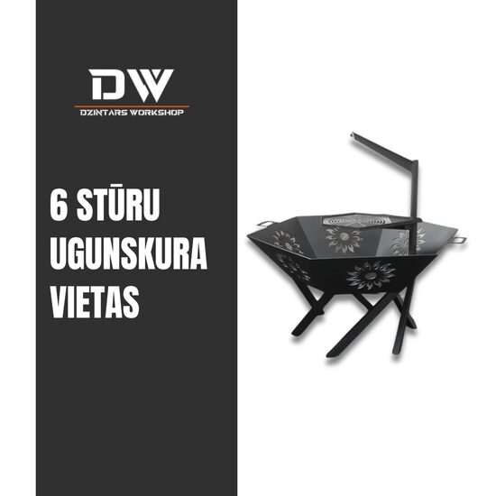 6 Stūru ugunskura vietas (5 varianti)
