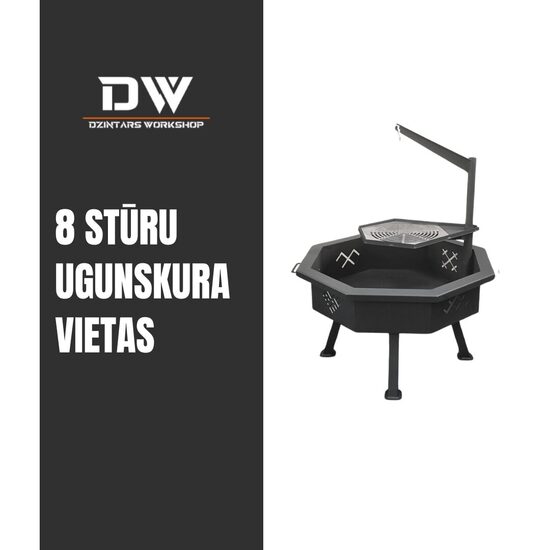 8 Stūru ugunskura vietas (6 varianti)
