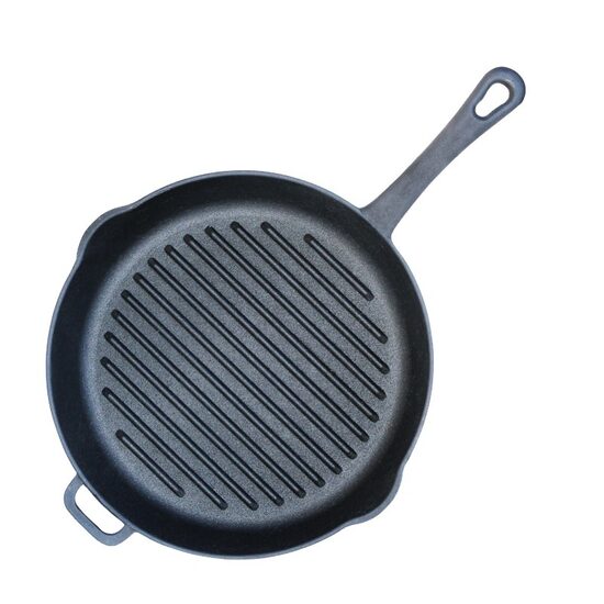 Grilpanna čuguna ar lieto rokturi 260x55 mm